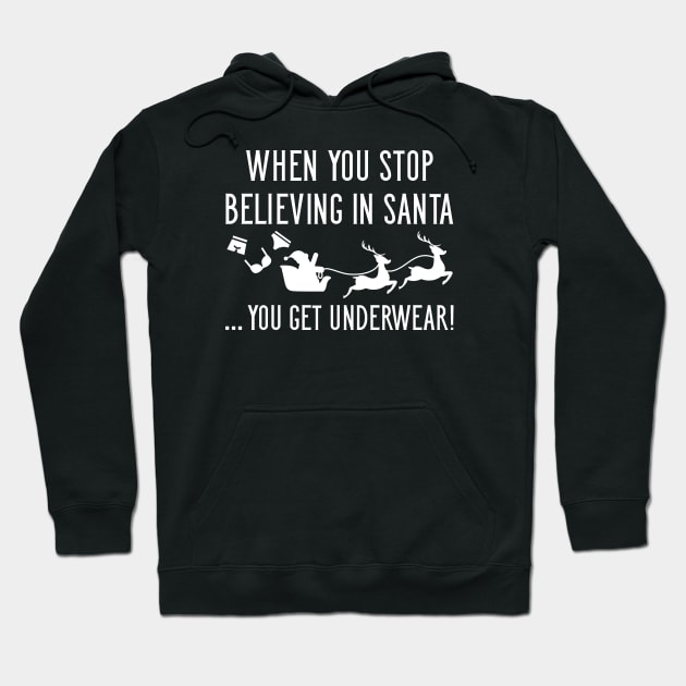 Believing In Santa Hoodie by LuckyFoxDesigns